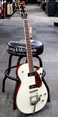 Gretsch Guitars - G5210T-P90 Electromatic Jet Two 90 Single-Cut with Bigsby, Laurel Fingerboard - Vintage White 2